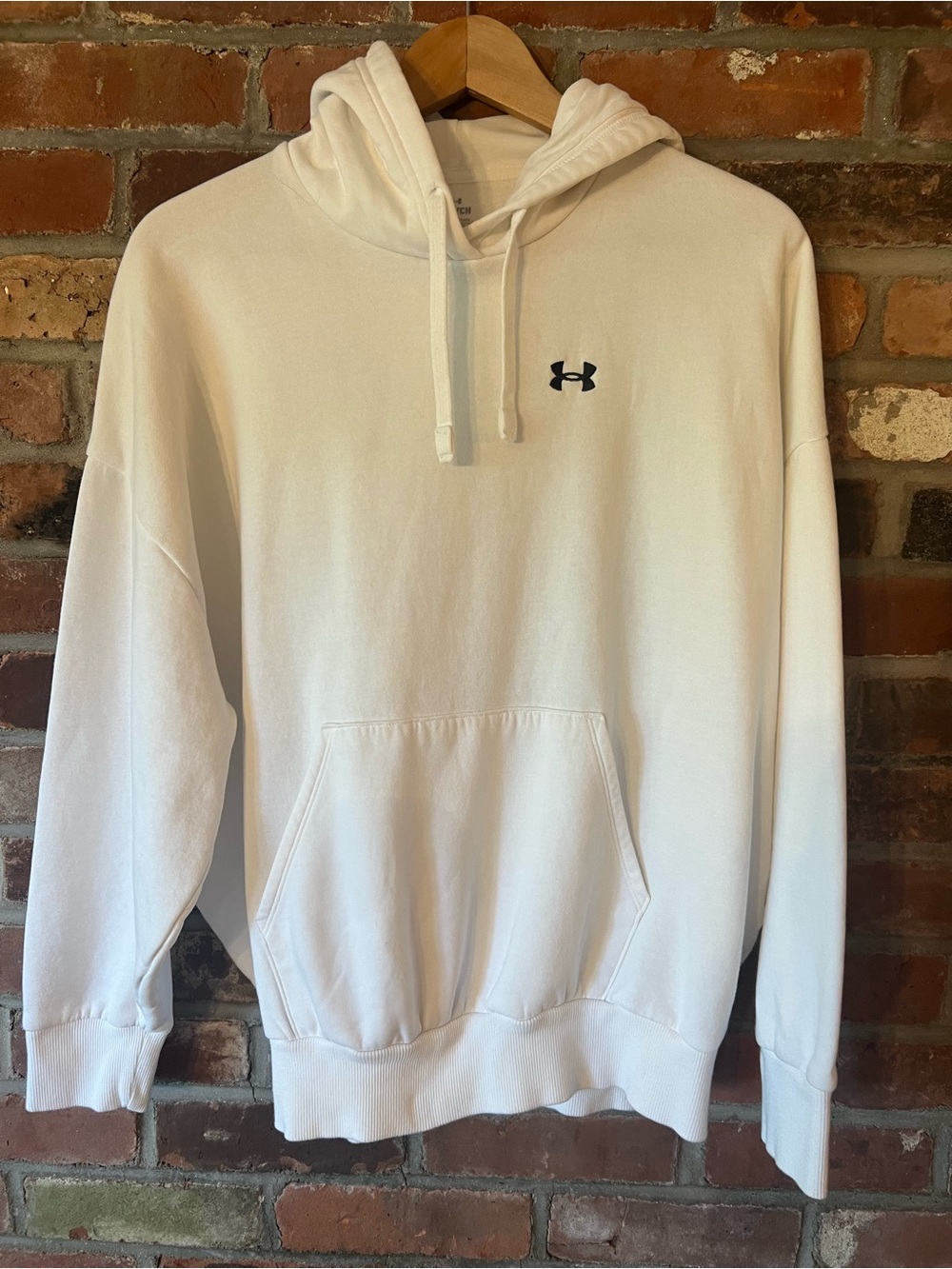 Under Armour White Pullover Hoodie